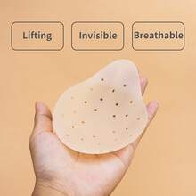 Seamless Breathable Silicone Breast Pads Women - Sticky Bra - Non-Slip Adhesive Breast Cover - M - 4,13 inch/10,5 cm - Xem 8