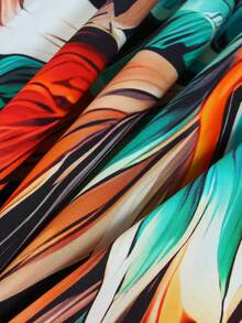 Damski kaftan z kwiatowym nadrukiem 2026 Wiosna/Lato Nowa kolekcja Głęboki dekolt w serek Ręcznie tkany dekolt Długie rękawy typu nietoperz Długie okrycie na wakacje Okrycie plażowe Okrycie na strój kąpielowy Szlafrok bankietowy - Wielokolorowe - Zobacz 5