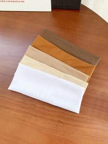 4条/套 高弹力纯色宽版运动头带，用途广泛，适用于骑行、瑜伽、跑步等运动，适合大多数人佩戴。