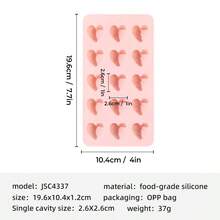 Silicone Heart Shaped Cake Baking Mold, Valentine's Day Chocolate Mold - Multicolor - View 8