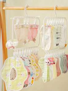 20/10个装 绒面防滑衣架 | 无缝节省空间衣橱衣架，成人植绒衣架，带360°旋转挂钩 - 卧室节省空间衣架，衣物衣架，外套衣架，防滑衣架，成人外套衣架，绒面衣架 - 彩色 - 查看 5