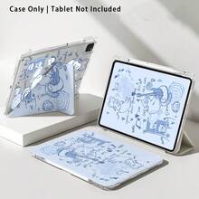 Acrylic Crystal Tablet Protective Case With Stand, Featuring Bear, Music Festival, Guitar Patterns, Compatible With Huawei Matepad SE 11/Matepad 11/Matepad Pro 11in, 12.2in/Matepad Air 12in, Honor Pad 8/9/10, Honor GT 11.5inch/X7/X8A/X9/X8Pro/X9Pro/V9/V8 Pro, Apple 10th Generation/ 11 2025 (A16), A9/A9+/A11/S11/S10 FE+ And Other Popular Models - Multicolor - View 8