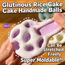 DIY 捏捏乐麻糬球，软糯糯米球，舒缓压力玩具，手工麻糬球，新奇玩具，办公娱乐，生日礼物，节日派对礼物，感恩节、复活节、万圣节、圣诞节的完美之选 - 彩色 - 查看 5