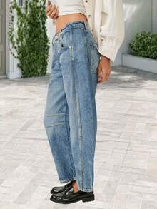 Women Pants - Màu xanh lam - Xem 3