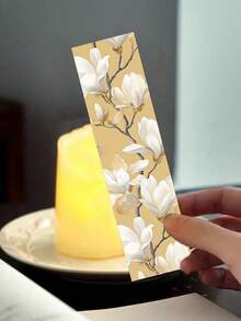 30张陌生人之花书签 读者图书馆办公室手册书签 高装饰性小卡片纸书页书签 DIY创意礼品书签