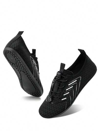 Giày đi nước thoáng khí unisex - Nhanh khô, chống trượt, kiểu năm ngón, phù hợp cho tập thể dục trong nhà, nâng tạ, yoga và các hoạt động ngoài trời như bãi biển, bơi lội, lướt sóng và leo núi - Đế cao su bền, buộc dây, dùng được cả bốn mùa, giày đi biển.