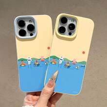 Estuche para teléfono con animales de fiesta en la piscina Compatible con fundas para teléfonos   17  17 Pro  16 Pro Max  15 Pro Max  14 y  13 Hecho de material de TPU duradero, resistente a caídas y elegante Un regalo perfecto para familiares, amigos y seres queridos y un excelente regalo para cumpleaños, San Valentín y Año Nuevo. - Amarillo - Ver 3