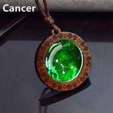 1PC Zodiac Constellation Pendant Necklace Men's Astrology Charm Gift For Birthday Valentine's Day And Special Occasions - style - View 15