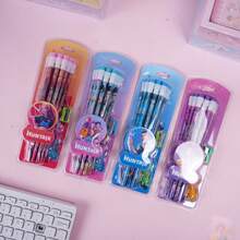 Mattel 一套12支心形铅笔，可爱设计，适合小学生使用。款式随机。是新年、情人节或复活节的理想礼物。 - 彩色 - 查看 5