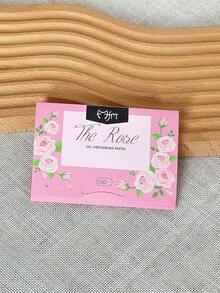 100pcs/Pack Portable Detachable Fragrant Facial Blotting Paper, Makeup Tool - Multicolor - View 12