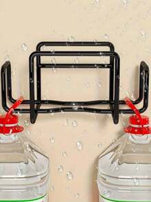 حامل مناديل الأطفال قطعة واحدة، تصميم مثبت على الحائط بدون لاصق، مناسب لتخزين المناديل والمناشف الرطبة في الحمام والمطبخ والحمام - الأسود - مشاهدة 6