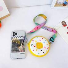 Cute Donut Shaped Wallet, Ideal As Birthday Gift, Christmas Gift, And Party Favor - Multicolor - View 3