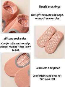 10pcs/5pcs/3pcs/1 Pair Professional Yoga Socks, Non-Slip & Comfortable, Fitness Sports Socks, Indoor Floor Socks, Silicone Non-Slip, Backless Breathable Dance Socks. Suitable For Home Workout, Gym Fitness, Pilates Sports Socks, Medium Elasticity, Practical, Foot Protection, Highly Attractive, Non-Deformation, Non-Pilling - Multicolor - View 4