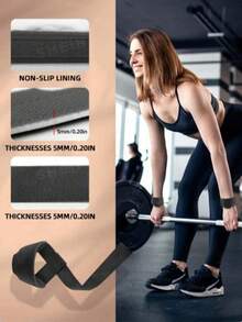 4件套健身配件，包含2个深蹲架脚踝绑带和1对硬拉辅助绑带，适合健身房力量训练，品质优良，是健身爱好者的必备之选，男女皆宜。 - 彩色 - 查看 2