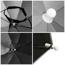 1 chiếc ô che nắng kiêm mũ, có thể gập lại, rảnh tay, chống tia UV - Bảo vệ toàn diện trong mọi điều kiện thời tiết cho câu cá, leo núi, cắm trại, hoạt động ngoài trời và nông trại - Đa chức năng, di động - Nhiều màu - Xem 3