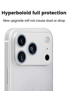 1 miếng dán bảo vệ ống kính camera sáng bóng, miếng dán ống kính kèm phim bảo vệ ống kính sáng bóng, tương thích với iPhone 17/17 Pro/17 Pro Max/17 Air/16/15/14/13/12/11 Pro Max Plus Mini, quà tặng sinh nhật, quà tặng cho gia đình và bạn bè, pha lê sáng bóng, phim bảo vệ ống kính, phụ kiện điện thoại, chống nước, chống sốc, chống rơi, chống trầy xước, chống bám vân tay, bảo vệ toàn diện, thích hợp sử dụng hàng ngày, văn phòng, nhà, bảo vệ camera điện thoại hàng ngày, pha lê lấp lánh, chống trầy xước. - Màu xanh lam - Xem 4