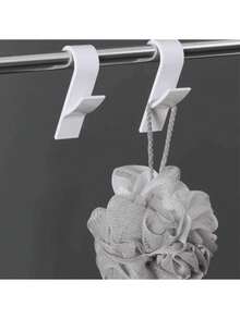 Acrylic Stone Pattern Wall Hooks Damage-Free Adhesive Hanging Hooks For Clothes Bags Hats Coats Towels In Dorm Closet Bathroom Bedroom Kitchen, No Drilling Required Self-Adhesive Wall Mount Hooks Decorative Geometric Design Home Organization Storage Solution For Apartments Offices - Multicolor - View 7