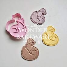 Cortador de Biscoito em Forma de Raposa Cartoon, Molde de Biscoito Animal Fofo, Carimbo de Biscoito em Forma de Raposa, Utensílios de Cozinha para Assar - animal - Visão 5