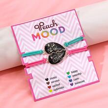 2pcs/Set Women Temperature Sensitive Color Changing Cat Unicorn Heart Pendant Necklace & Ring Jewelry Set, Year Of The Horse Gift For Girlfriend/Best Friend - Yêu - Xem 1