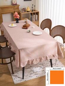 1 buah Taplak Meja Minimalis Khaki Berumbai, Gaya Rumah Pertanian Amerika untuk Dapur, Meja Makan, Meja Kopi, Rak TV, Lorong Masuk, Cocok untuk Liburan, Pesta, Pernikahan, Perjamuan, Latar Belakang Fotografi Sepanjang Musim - Khaki - View 17