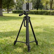 57-Inch 141cm Travel Digital Camera Tripod Professional Iron Mobile Phone Stand, With Quick Board, Suitable For SLR Cameras, Fishing Lights