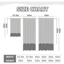 Cortina de ventana japonesa con diseño de flor de cerezo acuarela, rojo floral, paisaje abstracto, bolsillo para barra, 42 x 63 pulgadas, juego, ideal para decoración de hogar mexicano, estilo asiático moderno - Rojo - Ver 7