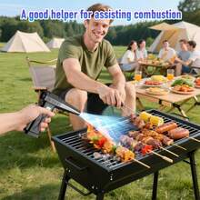 1pc Cordless Turbo Fan, Portable Personal Use Fan, Rechargeable Handheld Fan With Type-C Fast Charging, Large Capacity Battery, Digital Display, LED Lighting, Includes Multiple Adapters, Suitable For Home, Computer, Car, Cleaning, Black ABS Material, Fashionable And Compact Design! - High-quality Turbo Fan - View 6