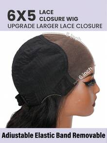 棕色无胶假发，真人发，预先拔毛，预先剪裁，6x5巧克力棕色蕾丝前假发，200%密度，佩戴方便，棕色真人发假发，26英寸，女士款 - S4 - 查看 6