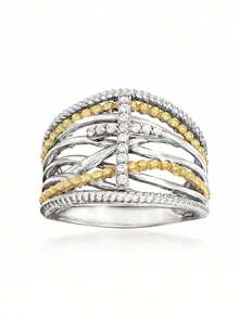 1pc Fashion Square Cubic Zirconia Women's Ring, Suitable For Valentine's Day Gift, Wedding Anniversary Party Wear - 7# - View 19