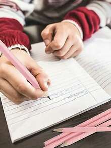 10pcs/Set Baby Pink Wedding HB Pencil Set, Graphite Pencils, Wooden Pencils With Erasers, Suitable For School Drawing, Sketching, Bridal Shower, Baby Shower, Office Supplies, New Year And Valentine's Day Gifts, Back To School Essential - Baby Pink - View 2