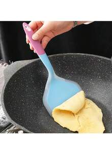 1个半透明宽口硅胶铲，玉形铲，耐高温不粘锅，多用途 - 煎饼、炒菜、煎蛋，厨房小工具 - 彩色 - 查看 8