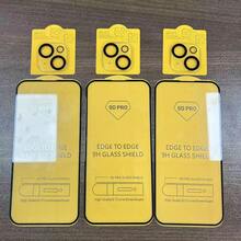 3-In-1 Set: 3pcs Screen Tempered Glass Film + 3pcs Camera Lens Film, Compatible With IPhone 15 Pro Max/15/15 Plus/15 Pro, 9H High Definition Glass, Anti-Scratch, Anti-Fingerprint - 3+3 Transparent - View 7