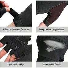 VWX Anti - Slip Gel Workout Gloves Men And Women - With Sweat - Wicking Fabric Gym, Weight Lifting, Cycling, Weightlifting, Exercise, Climbing - Large - View 8