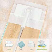 1pc Multi-Functional Household Face Towel Mop Clip, Easily Detachable Small Mop For Cleaning Bathroom, Shower Room, Walls, Glass, With Automatic Clamp - Multicolor - View 4