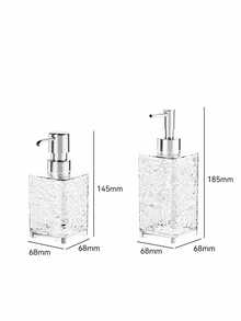 1个300毫升/400毫升可重复灌装塑料波浪纹理洗发水/沐浴露瓶，大容量泡沫泵头，适用于乳液、面霜、香皂、护发素等。 - 彩色 - 查看 12