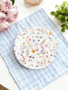 20/40/60 chiếc đĩa giấy hoa dùng một lần 9" & 7" họa tiết hoa dại, đĩa tráng miệng màu nước xanh lá cây, bộ đồ ăn trang trí tiệc hoa cho đám cưới, sinh nhật, tiệc mừng em bé, tiệc trà mùa xuân. - Nhiều màu - Xem 5