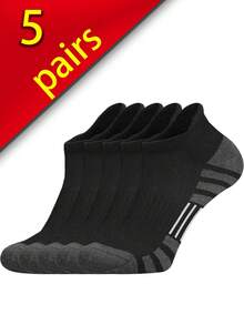 20只/10只/5只/1双 黑白男士夏季袜子，时尚休闲舒适，适合户外运动、跑步、健身，压缩膝袜，商务休闲假日黑白中筒袜，假日礼物（透气），适合鞋码（39-42/43-46） - 彩色 - 查看 14