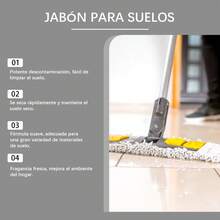 Limpiador para Suelos Multiusos | Limpieza Profunda para Madera Dura y Azulejos, Sin Dañar Superficies, Elimina Sarro Efectivamente, Brilla y Pulido, Restablece Brillo Original, Limpiador de Mantenimiento Diario - Blanco - Ver 6