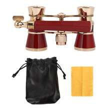 3x25 Tricolor Theater Binoculars (Red, White, Black) | Portable Glasses For Children (Opera And Concert) | Cute Mini Binoculars, Ideal Gift For Children, Shows And Sightseeing While Traveling - Red - View 1