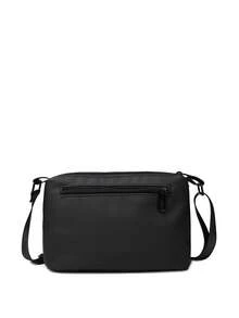 1个防水面料男士斜挎包单肩包手机包零钱包，轻便便携多层收纳包，适合上学、旅行、通勤、出差、购物、运动等场合，柔软涤纶材质，适合男士、大学生、男友、丈夫、白领、爸爸等日常户外使用，理想的手机耳机收纳包。 - 黑色 - 查看 5