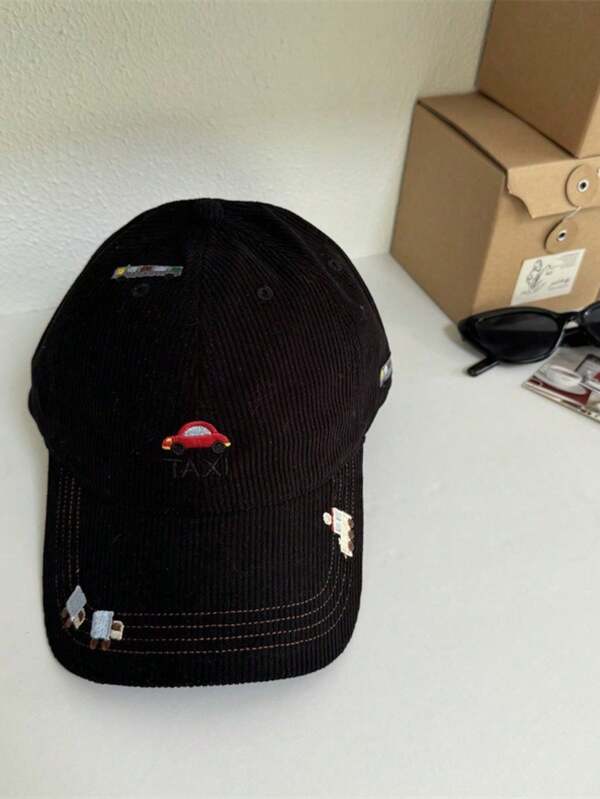 2026Gorra de béisbol japonesa retro con bordado de cochecito y letras, mujer, nueva temporada, suave