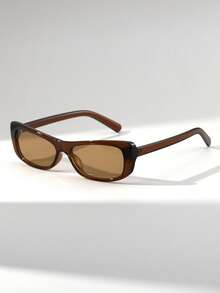 1副女士猫眼PC复古简约街头风时尚眼镜 - 彩色 - 查看 9