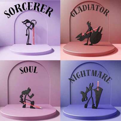 There Are 3D Digitally Printed Creative Miniature Figurine Pen Holders And Display Racks Available For Selection. They Come In Various Poses. This Is A Decorative Pen Holder Specially Designed For The Desktop, Suitable For Personal Desktop Decoration, And Also Very Suitable For Use In Schools, Offices, Or As A Pen Storage Rack On The Desktop.