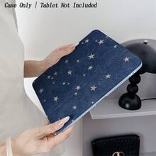 1个星空图案平板电脑保护套 - 适合梦幻优雅风格爱好者和浪漫设计追求者，带笔槽，兼容iPad 5/5Pro/6/6Pro/7/7Pro、Galaxy Tab S10+/S9/A9 - 多色 - 查看 3