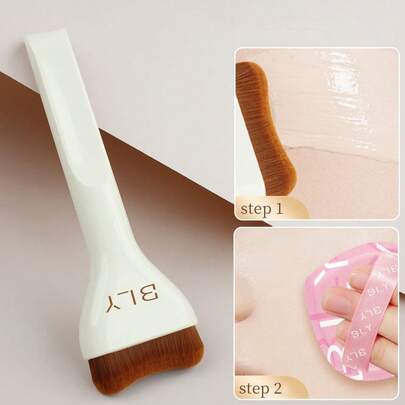 粉底液刷和美妆蛋组合，浓密厚实的刷毛，打造更均匀的妆容，赠品，专业化妆刷，全套化妆工具