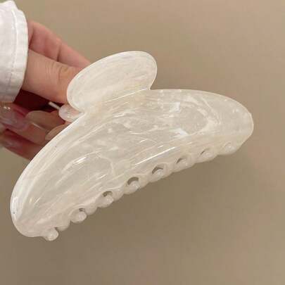 Summer Fashion Simple Marble Hair Claw, INS Style Hair Accessories