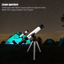 Telescopes For Adults And Children, 40mm Aperture Refracting Astronomical Telescopes And 400mm Portable Telescopes Are The Ideal Gift For Astronomy Beginners And Children.