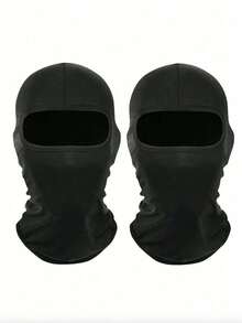 1件/2件装男女通用骑行拉法帽面罩，户外摩托车保暖颈套滑雪面罩，适合日常骑行、徒步、滑雪，可搭配服装 - 彩色 - 查看 16