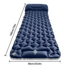 1个户外充气床垫，便携舒适，快速安装，适合露营 - 彩色 - 查看 11