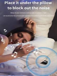 耐用型骨传导枕头蓝牙音箱，智能睡眠辅助器，无需银行卡 - 彩色 - 查看 3